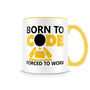 Caneca Born To Code Amarela - Nascido para codificarNa sua casa ou no trabalho, um motivo a mais pra beber aquela sua bebidinha preferida com uma supe