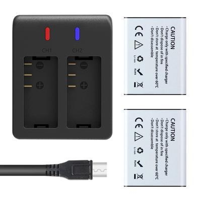 Carregador Duplo + 2 Baterias Extra - Micro-usb Para Akaso V50x