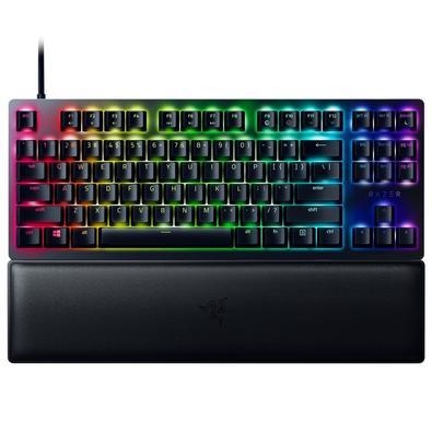 Teclado Gamer Razer Huntsman V2 Tenkeyless, Chroma RGB, Switch Óptico Razer, USB-C, com Apoio de PulsoAcionamento à Velocidade Da LuzCom tempo de resp