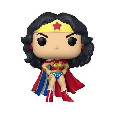 Aumente sua coleção com esse POP! Funko - Mulher-Maravilha com Capa e tenha a Diana com você.  Os figures da Funko são de ótima qualidade buscando ate