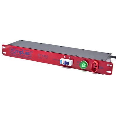 Régua Rack com Disjuntor + Voltímetro + Amperímetro Digital 8 Tomadas 20A Linha Profissional Emplac EP4400-VA F50651    Régua de Energia para fixação 