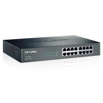 Switch 16 Portas Gigabit Tp-link 10/1000 Tl-sg1016d Não Gerenciável Auto Mdi / Mdix