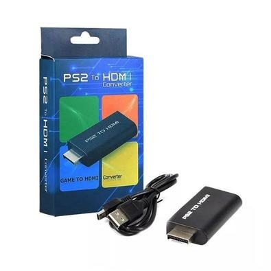 Adaptador Conversor Ps2 para Hdmi ps2 To Hdmi    O PS2 to HDMI é um conversor para o console Playstation 2, saídas de vídeo e áudio na íntegra com for