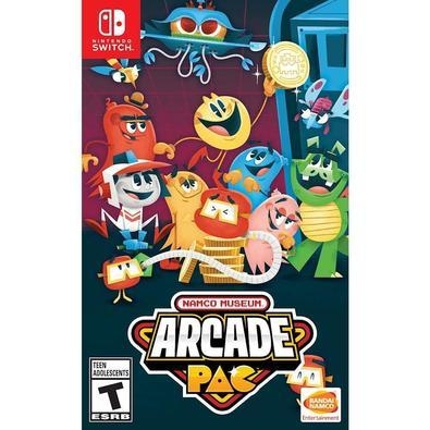 Compartilhe sua nostalgia em Namco Museum Arcade Pac para Nintendo Switch. Jogos clássicos como Pac-Man, Galaga e Splatterhouse oferecem desafios da v