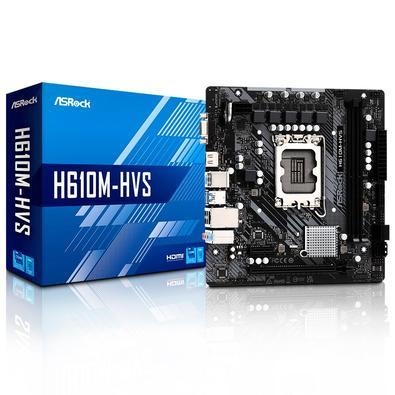 Placa Mãe Asrock H610M-HVS é a escolha perfeita para quem busca uma placa completa e versátil.Com suporte para processadores Intel Core de 12ª geração