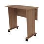 A mesa dobrável está um charme com quatro rodízios para facilitar movimentação no ambiente, produzida com material em MDP de excelente qualidade com a