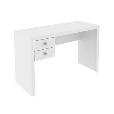 Descrição do Produto:Mesa com 2 Gavetas para Escritório Home Office ME4123 MDP Branco - Gran Belo possui 2 gavetas, material em MDP, acabamento em BP 