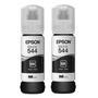 2 Unidades de Refil de Tinta Original Epson T554120 Preta para utilização nos seguintes modelos de equipamentos: Epson EcoTank L3150 Epson EcoTank L31