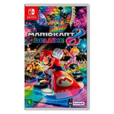 Mario kart 8 deluxe - nintendo switchqueime o asfalto nas pistas do reino cogumelo! Debaixo d'água, no céu, no espaço ou de cabeça para baixo a caminh