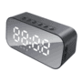 Relógio despertador digital com caixa de som bluetooth tedge descrição: conexão sem fio aceitar rejeitar chamadas recebidas terminar a chamada disque 