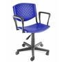Cadeira giratória em polipropileno com braços fixos  para escritório de fabricação nacional , proporcionando mais conforto, ergonomia além de ser cade