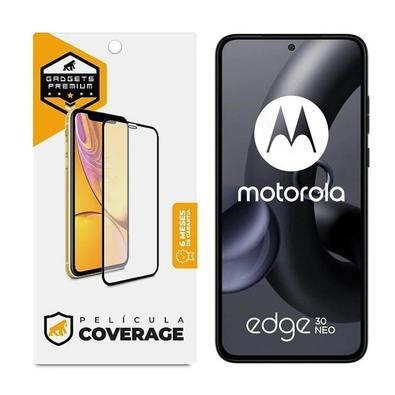 Proteja a seu dispositivo com a melhor película para motorola edge 30 neo a película coverage 5d pro preta para motorola edge 30 neo, da gshield, foi 