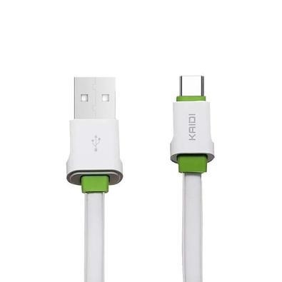 Cabo usb tipo c kaidi kd-tc30 para carregamento e transferência de dados. 2.4a   cabo de carregamento e transferência dados kaidi kd-tc30. este cabo p