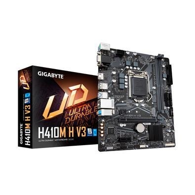 placa mae intel gigabyte h410m h v3 ddr4 lga1200 matx m.2 nvme vga hdmi  as placas-mãe gigabyte estão focadas em fornecer a tecnologia m.2 para entusi