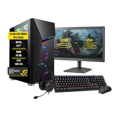 Pc gamer com uma configuração focada em colecionar vitórias, a linha de pc gamer é ideal para quem busca desempenho, velocidade e qualidade de imagem 