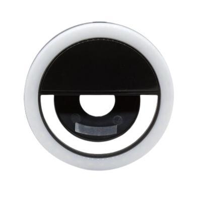 Luz de selfie ring light flash anel led recarregável - a luz de selfie possui clipe importado com feixes de led para adaptar em tablets, smartphones, 