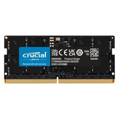  marca: crucial modelo: ct16g48c40s5 - capacidade: 16gb - velocidade: 4800mhz - tecnologia: ddr5 - tipo de módulo: sodimm - latência cas: 40 - tempo e