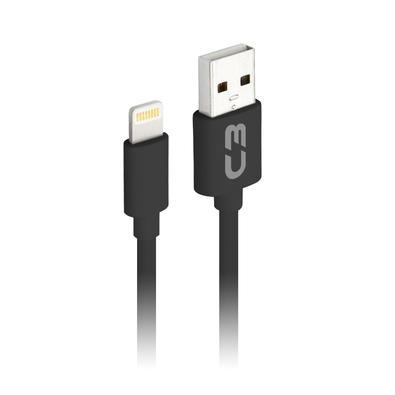 			especificações: 	cor: preto	cabo usb lightning	faster charging (carrega mais rápido)	compatível ios	comprimento cabo 1mts	conexão usb ~ lightning	c