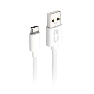 			características:	- marca: c3 tech	- modelo: cb-m10wh	especificações:		- cor branco	- cabo micro usb	- compatível com sistema android	- comprimento 