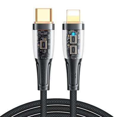 SKU: S-CL020A3-PTO-120Tamanho: 1,2 mCor: Preto_________________Cabo USB-C x LightningUSB 2.0 480MbpsCarregamento rápido de 20WBanhado a ouro__________