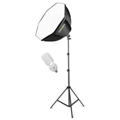 Kit octabox 60cm + tripé de iluminação - 220v kit de iluminação completo para estúdios, fotografia ou gravação de vídeos. O octabox nada mais é, do qu