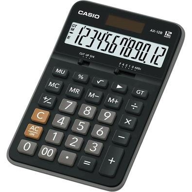 Calculadora casio ax-12b (12 digitos) - preto\nmarca:casio