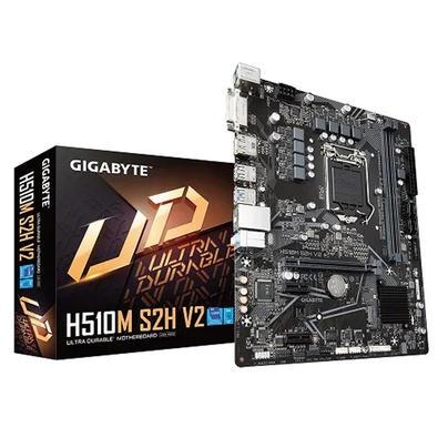 Descrição geral   placa mãe gigabyte h510m s2h v2, intel lga1200, micro atx, ddr4 especificações cpu: pacote lga1200. processadores intel core i9 de 1