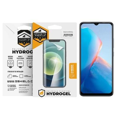 Descrição   aumente a resistência com a película para infinix smart 7   a película de hydrogel para infinix smart 7, da gshield, garante proteção extr