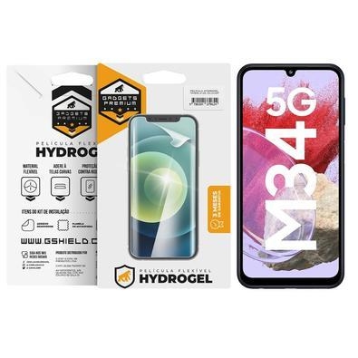 Descrição aumente a resistência com a película para o seu samsung galaxy m34 5g a película de hydrogel para samsung galaxy m34 5g, da gshield, garante