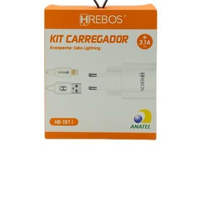 Carregador completo para iphone com saída de 3.1 a. Ideal para iphone 8, 8 plus, x, xs. Carregará também os demais modelos, como por exemplo o xr, 11,