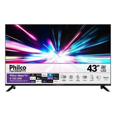 A smart tv led full hd 43 philco - ptv43g7er2cpblf  é incrível para sua casa. Conta com processador quad core que tem maior velocidade para conteúdo d