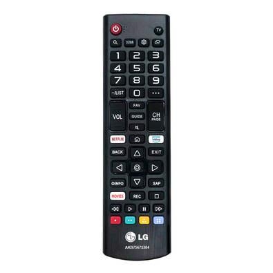 Controle remoto lg akb75675304 teclas netflix e prime vídeo   características   controle remoto convencional para tv's smart da marca lg modelo akb756