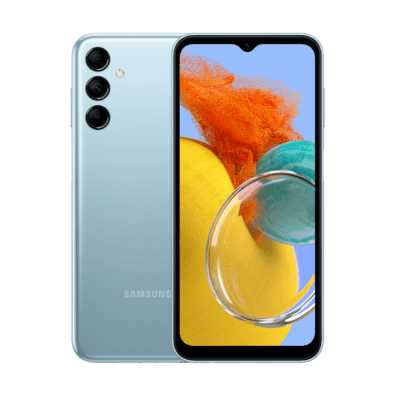 Smartphone samsung galaxy m14 5g, 128gb, 4gb, processador octa-core, até 2 dias de bateria, câmera tripla traseira de 50mp + 2mp + 2mp, selfie de 13.0