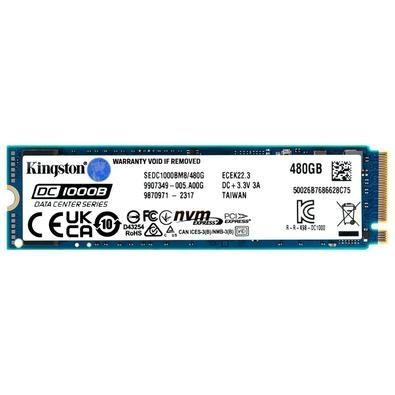 O dc1000b data center da kingston é um ssd nvme pcie m.2 (2280) de alto desempenho utilizando a interface de última geração gen 3.0 x 4 pcie com nand 