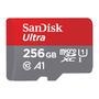 Cartão de memória micro sd sandisk 256gb micro sd ultra velocidade de leitura até 150mbs classe de velocidade padrão c10 certificação de desempenho a1