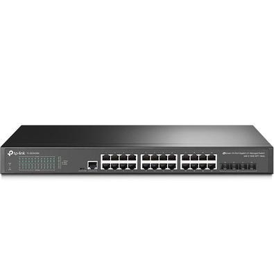 O switch gerenciado tl-sg3428x l2+ 24 portas tp-link oferece uma solução de rede baseada em gerenciamento confiável e de alto desempenho. Este switch 