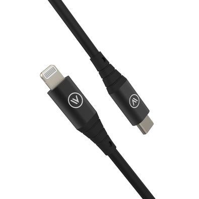 O hard cable é um cabo mfi para usb-c em poliéster. Com 4 camadas de reforço interno, incluindo fibra sintética de aramida, é produzido em tpe, políme