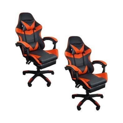 Kit 2 cadeiras gamer stillus ergonômica com apoio para os pés a cadeira gamer stillus oferece conforto excepcional e ergonomia personalizada para long