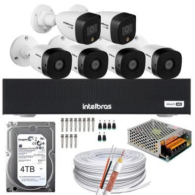 Conteúdo   01 dvr intelbras mhdx 1008-c 5x1 de 08 canais 04 câmeras intelbras 1220 b full hd 02 câmeras intelbras 1220 fullcolor - fullhd alta definiç