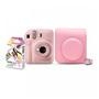 Kit câmera instax mini 12 rosa com bolsa e 10 filmes macaron    conheça o kit câmera instax mini 12, da marca fujifilm! Este kit maravilhoso inclui a 