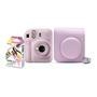 Kit câmera instax mini 12 lilás com bolsa e 10 filmes macaron      conheça o kit câmera instax mini 12, da marca fujifilm! Este kit maravilhoso inclui
