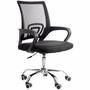 Cadeira de escritório joy com base cromada prizi - pretaa cadeira de escritório conta com base cromada moderna e muito confortável!modelo com regulado