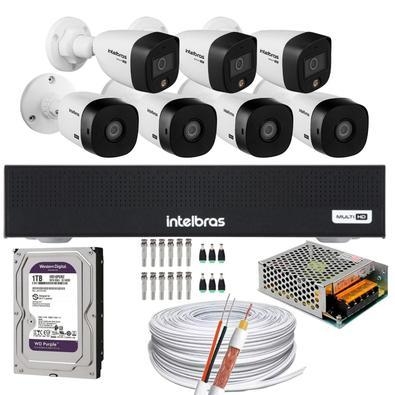 Conteúdo   01 dvr intelbras mhdx 3008-c 5x1 de 08 canais 04 câmeras intelbras 1220 b full hd 03 câmeras intelbras 1220 fullcolor - fullhd alta definiç