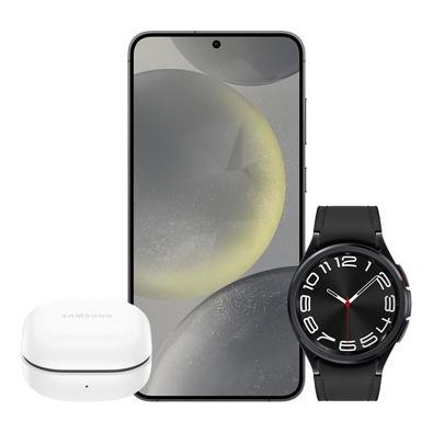 Galaxy s24+  512gb - preto + galaxy watch6 classic lte 43mm - preto + galaxy buds fe - grafiteconheça o novo galaxy s24 e s24+, os smartphones que est