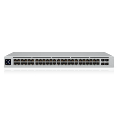 Introduçãoo switch 48 poe (usw 48 poe) é um switch gerenciável com 48 portas rj-45 de 1 gbps, incluindo 32 portas gbe com suporte a poe+ no padrão e 4