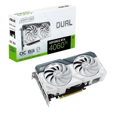 Placa de Vídeo Asus NVIDIA GeForce RTX 4060 TI DUAL OC White. Com a 4ª geração de Tensor Cores e RT Cores de 3ª geração, você terá imagens incrivelmen