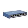 Switch poe inteligente fast ethernet de 8 portas 8 portas poe rj45 de 100 mbps, 1 porta rj45 de rede gigabit. padrão ieee 802.3at/af para portas poe. 