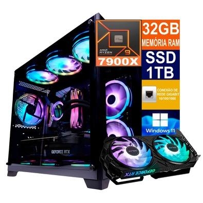 - acompanha 6 ventoinhas no gabinete black aquário kirra (incluindo as ventoinhas do water cooler).- computador já montado e configurado! Pronto para 