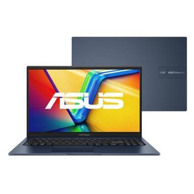 Notebook Asus Vivobook 15 X1504za.Com processador Intel Core I5 1235u, 8GB de RAM e SSD de 512GB, sua praticidade é evidente com a dobradiça plana de 