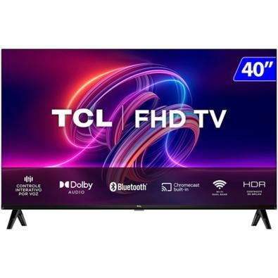 Smart tv tcl led 40´´ full hd android tv comando de voz por controle 40s5400adiversão garantida para toda a familia é com a smart tv android com coman